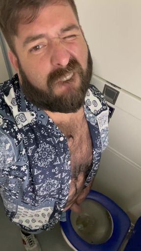 Handjob in the Train Bathroom