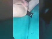 Sexy Shemale Stretch her Ass with Black Huge Dildo
