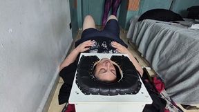 Farting on my slave in the Smokerbox after a workout at the gym - By Raquel Fisher - Clip 1