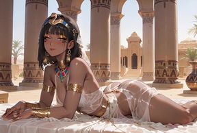 Cleopatra and Caesar Sex Games in a Historical Ai Parody