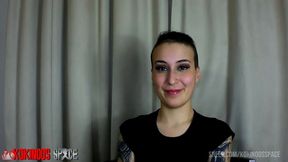 irogenia showing off her body and does sports before impaleding on her sports coatch s big black cock, to please her pussy and enjoy it at kokinoos space