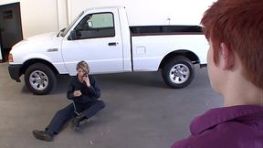 Kara Price And Lily Cade Fuck Each Other At The Mechanic'_s Garage.