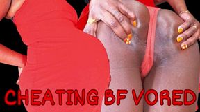 Cheating BF Vored ft Queen Ava - A same size vore scene featuring: mouth fetish, big belly, bloated belly, digestion, role-play, and belly fetish - 720 MP4