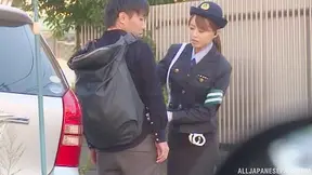 Hot Cop Gets Fucked Hard By Dirty Driver While Driving Fast