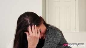 Slender milf Sofie Marie gives JOI and masturbates with her son&#039;s friend