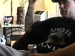Vintage str8 guy gets 1st gay sucking