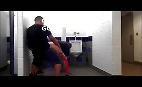 Married guy fucking a in a public park restroom with a stranger for cash