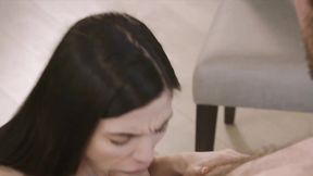 ”Petite actress gives her best to impress a producer”