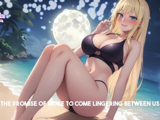 i’ll make u cum below the moonlight - - Vtuber JOI ASMR Audio