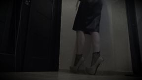 Mesmerizing shiny nylon socks
