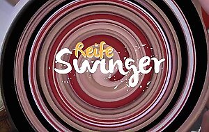 AMATEUR EURO - Big Tits Mature Adrienne Kiss Is Horny So She Fucks On The Stairs