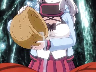 Busty hentai chick fucked by monster