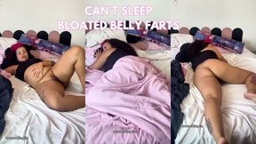 Bloated Belly Can't Rest Nonstop Farts Under Blankets Chubby Girl