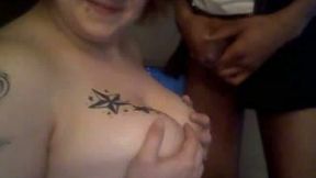 My tattooed curvaceous bitch enjoys sucking and riding my BBC