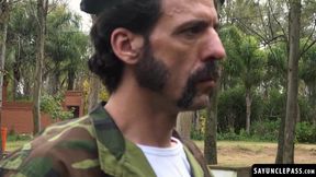 Soldiers suck and fuck themselves like how Officer Jordi Leonard wanted