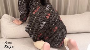 Stepsis's Bestie Fucked and Tight Ass Anal Hard Fucked Thinking She Is Stepsis in Hindi Audio
