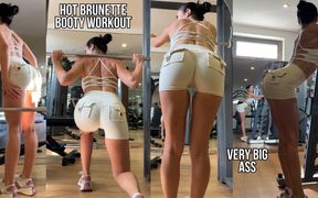Big Juicy Ass Workout in Tight Shorts