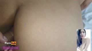 Camera records close up anal fuck for hot teen and recorded frontal 60fps amateur, homemade.