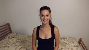 Very First Porno with Canadian Teen Taking BBC on Casting