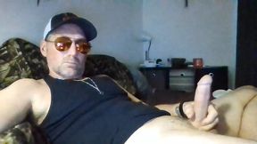 big white cock in sunglasses solo