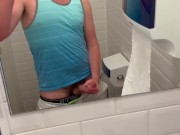 OTTER JERKS OFF IN HOSTEL BATHROOM