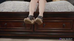 Strappy Sandals Foot Fetish Shoeplay - Kylie Jacobsx - MP4 1080p HD