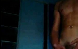 Beautiful amateur twink jerk and cum