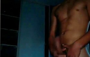 Beautiful amateur twink jerk and cum