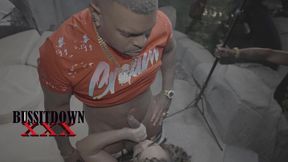 Ebony Blowjob Poolside