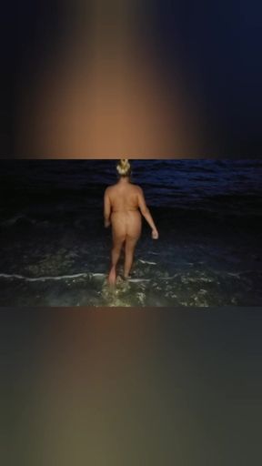 Skinny Dipping in the Aegean Sea in Greece at Night!