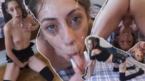 CFNM Latex Vixen Candie Cross Craves Deep Facefuck & Rimjob Madness - Doggy Spitroast Cumslut Chaos!