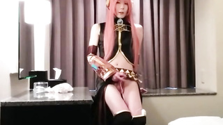 Amateur Asian CD cosplay jo 5