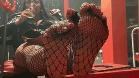 Goddess Kiffa - Halloween Joi-  Kiffa Denials your orgams and  ignore you while she drinks - JOI - FISHNET STOCKINGS - SWEATY FEET - FOOT SNIFF - PANTYHOSE - FOOT WORSHIP - TOE SUCK - HIGH HEELS - DANGLING - DISCIPLINE - SHOE WORSHIP - LEATHER - VINYL -