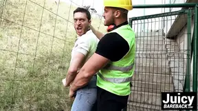 Innocent guy slapped and choked before being barebacked hard