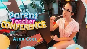 Parent Teacher Conference - Cute Legal-age Teacher Alex Coal Solo Masturbation with Toys