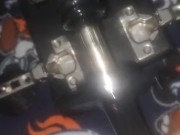 New fuck machine & butt plug pounding