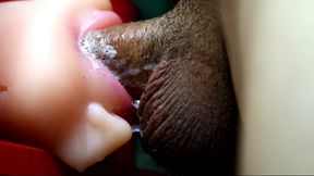 He came very hard into her hot, wet mouth and screamed in orgasm.