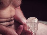 First time with fleshlight - long edging and cum eating in 4K
