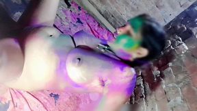 Hot Indian Desi Couple Holi Special Romance Hindi Audio