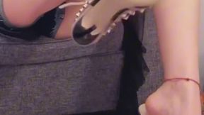 Intense Discipline Session: High-Heel Domination insertion with Valentino, Louboutin, and Casadei