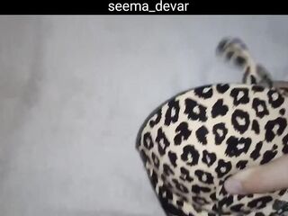 Cum on leopard print bombshell bikini
