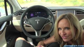 Jodi West Shows The Benefits Of Having A Self Driving Tesla - JodiWest