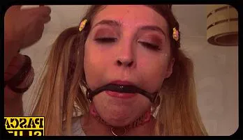 Tiny Teen Rhiannon Ryder's Pussy Stretched by Master Pascal White