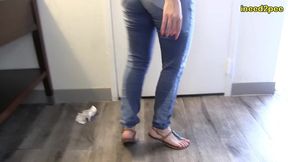 lizzy lamb exaggerated female pee desperation