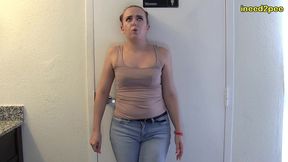 lizzy lamb exaggerated female pee desperation