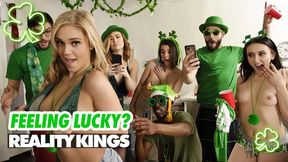 Real Sexy - Kali Roses, Kat Monroe & Miki Cruz Ride Logan's Cock In Front Of Their Friends
