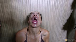 spitting swallow gang girls - liters of finest luxus spit