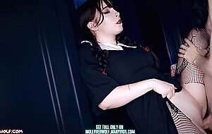 Wednesday fucked by Xavier's big cock - MollyRedWolf