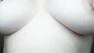 Having Fun with my boobies -Come and nailed me Gigantic great natural jugs