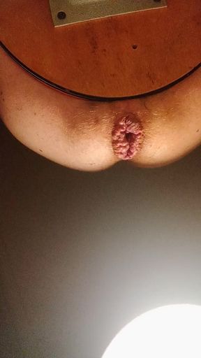 A little ass all dilated, wet as a swamp, drools and asks for her big toy